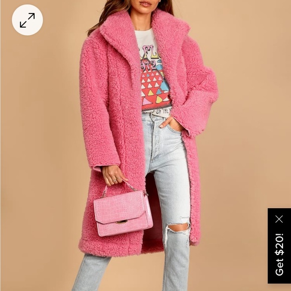 Lulu’s - Warm Fuzzy Coat - NWT - Picture 1 of 3